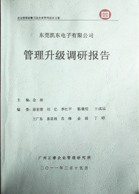 2012年4月5日，正睿咨詢向潔麗決策層陳述調研報告